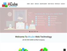 Tablet Screenshot of mcubewebtechnology.com